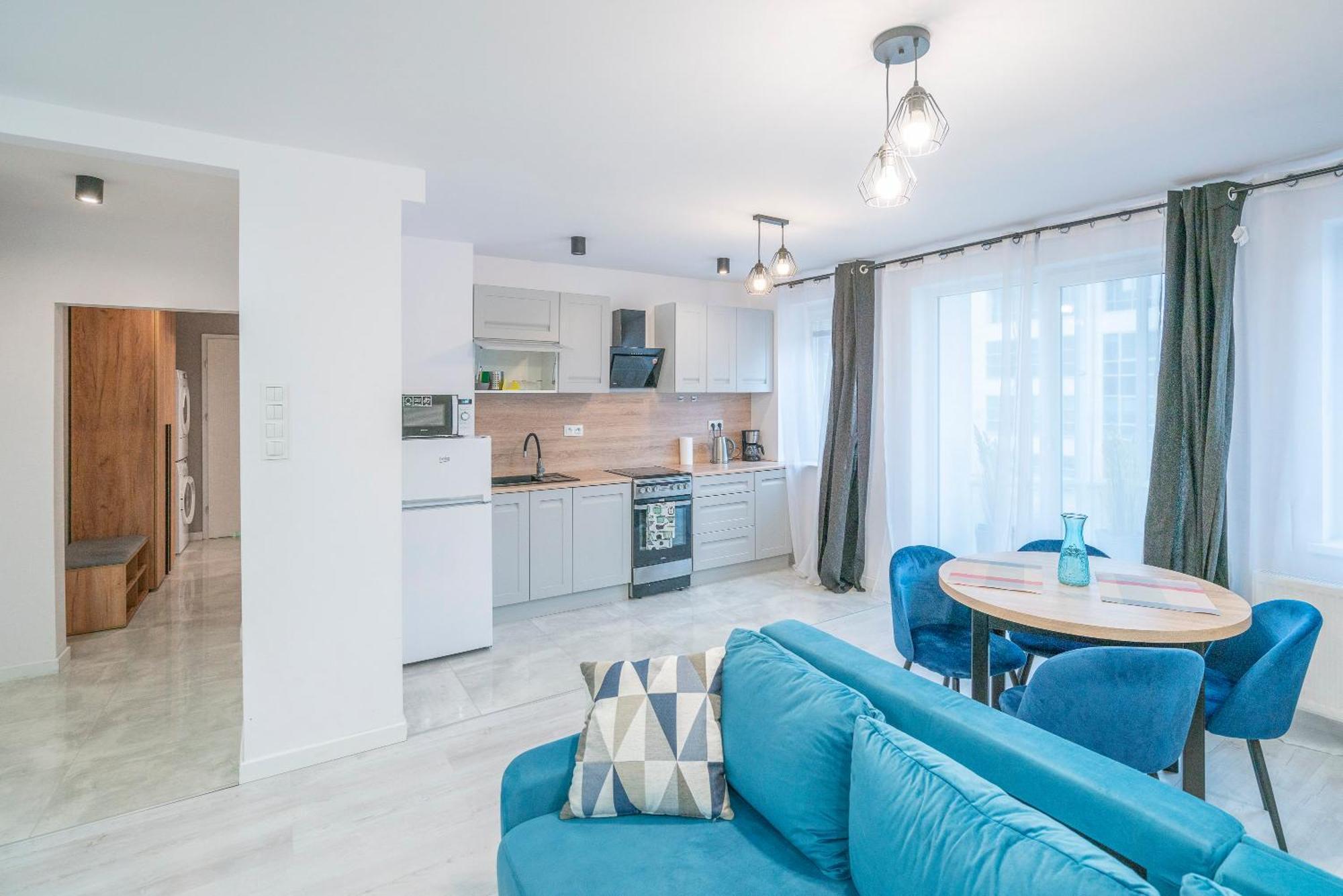 Stylowy Apartament Blue Self Check In 24H 弗罗茨瓦夫 外观 照片